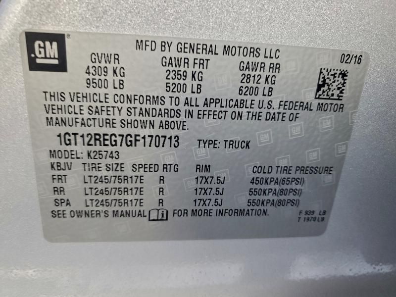 2016 GMC Sierra K2500 Heavy Duty