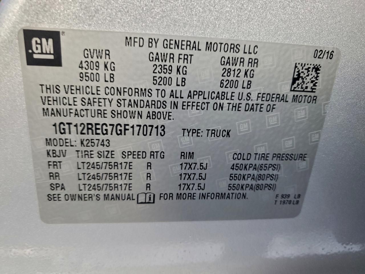 2016 GMC Sierra K2500 Heavy Duty