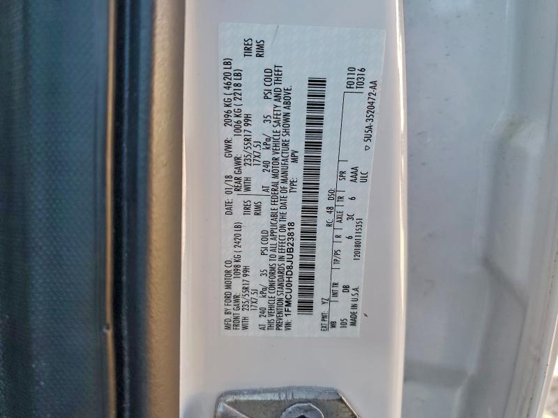 2018 Ford Escape sel