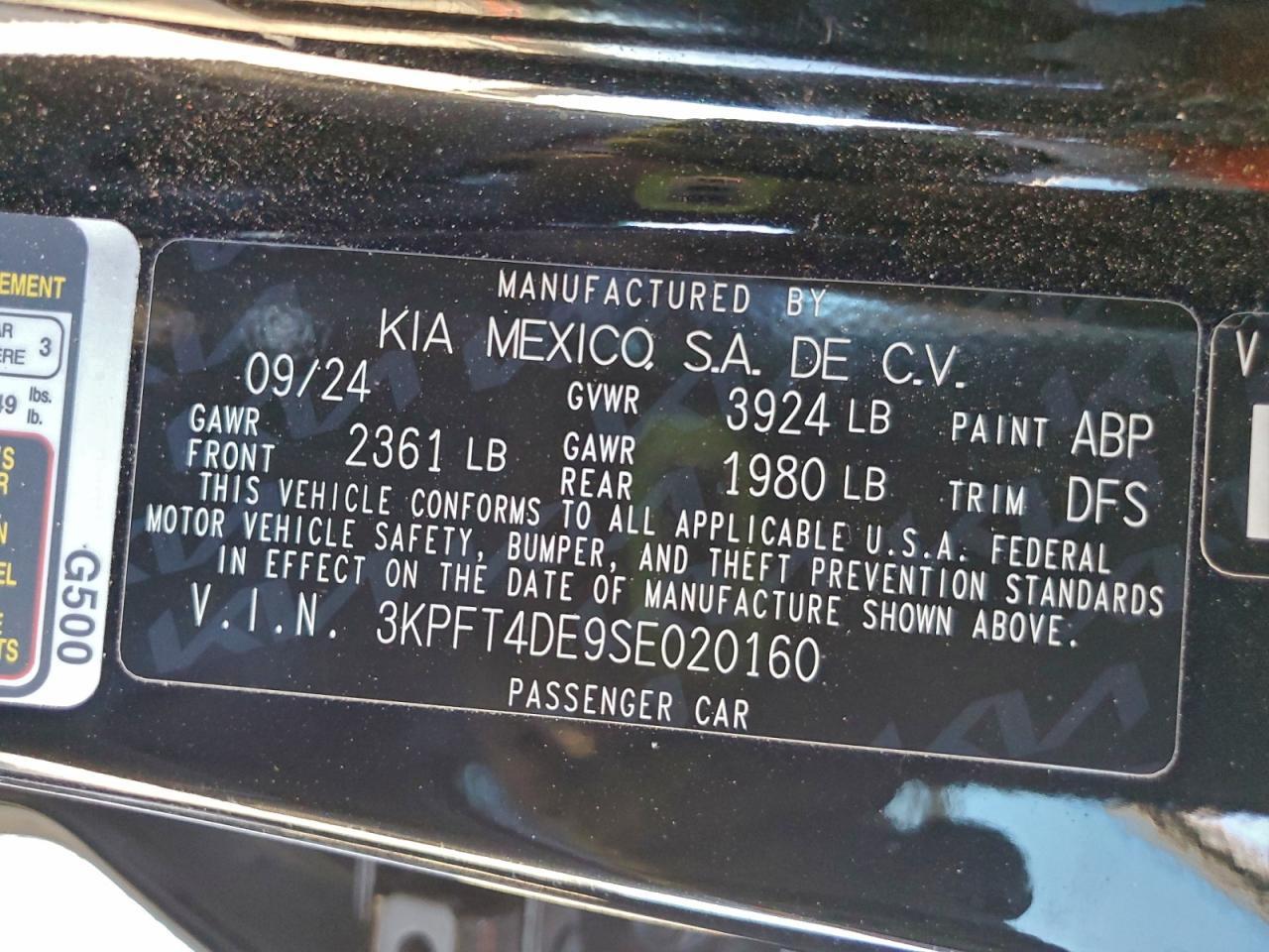 2025 KIA K4 LX, lxs