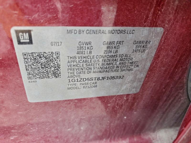 2018 Chevrolet Malibu lt