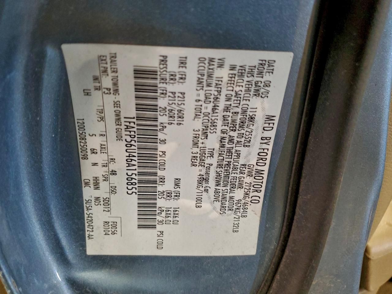 2006 Ford Taurus sel