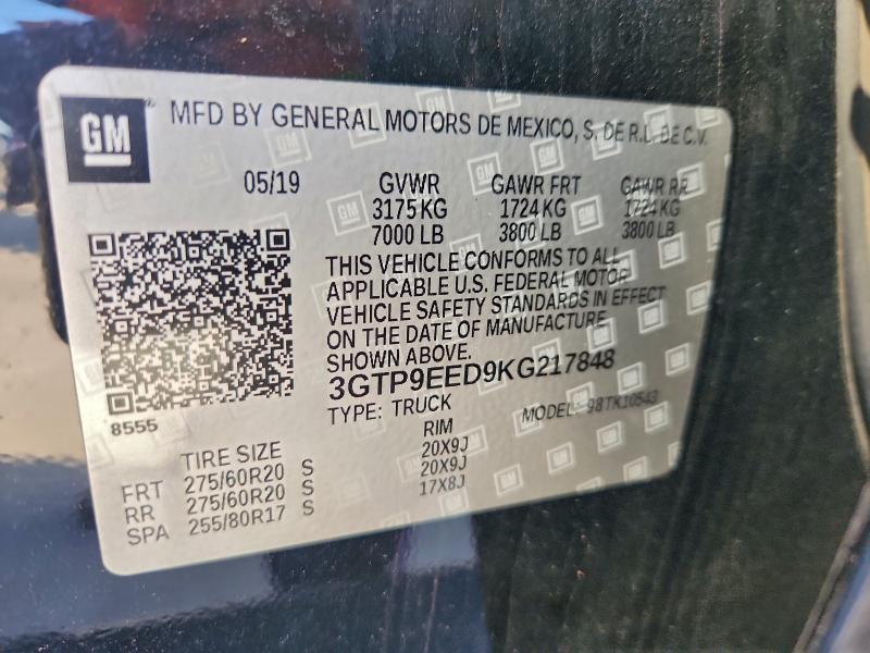 2019 GMC Sierra K1500 AT4
