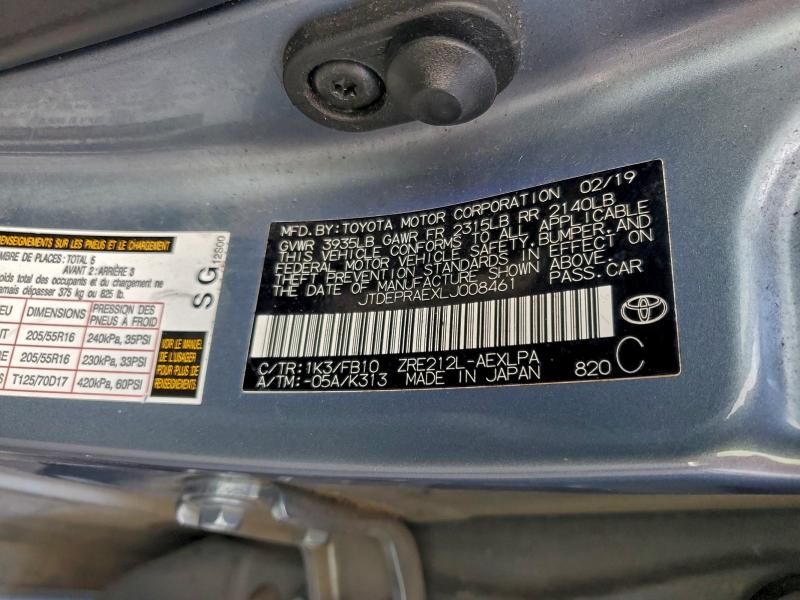 2020 Toyota Corolla le