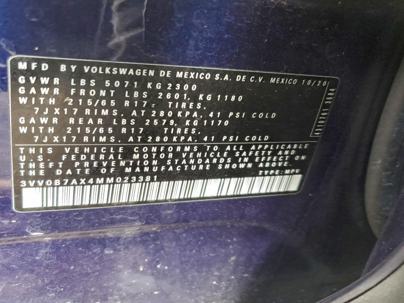 2021 Volkswagen Tiguan s