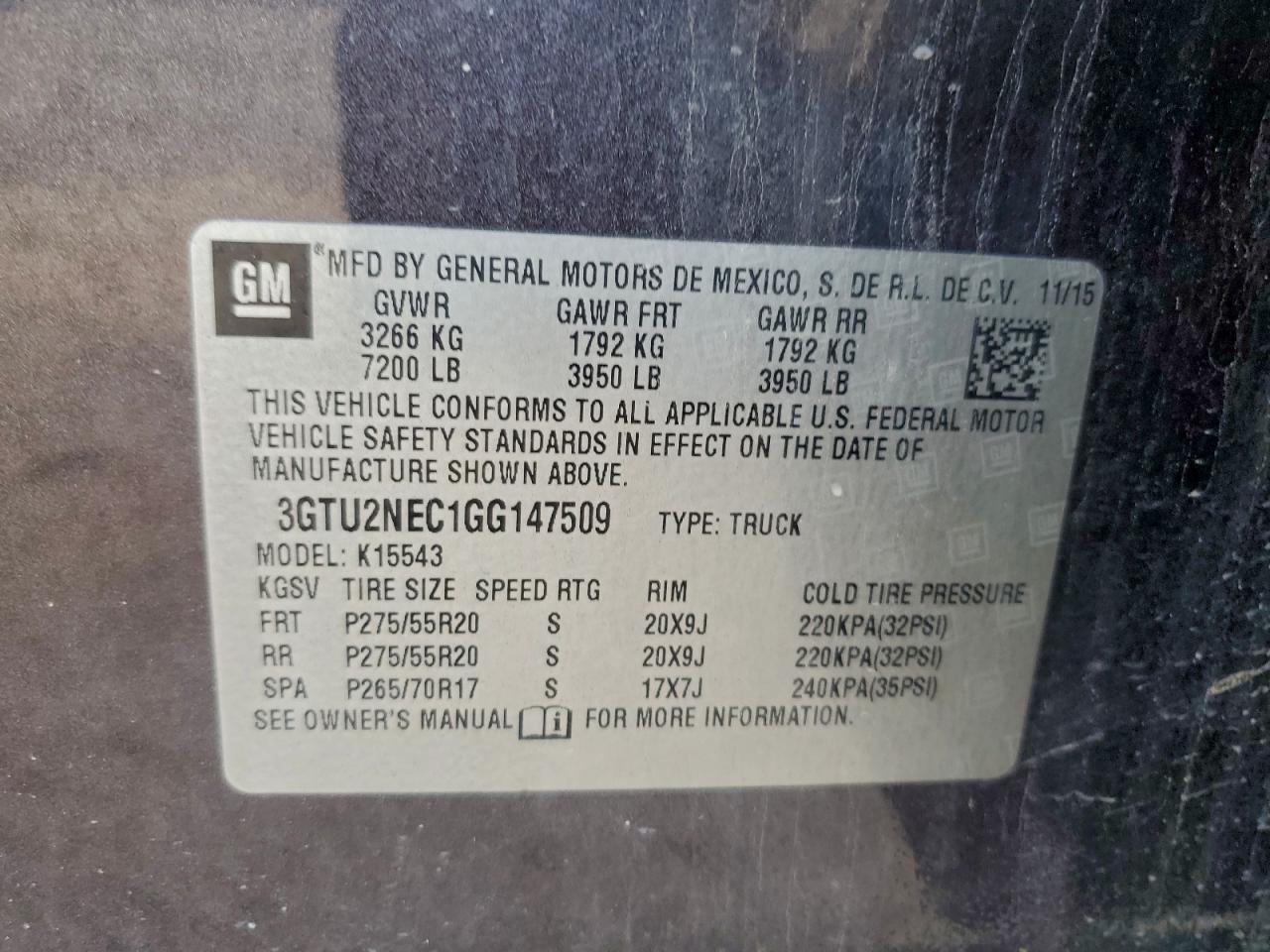 2016 GMC Sierra K1500 SLT