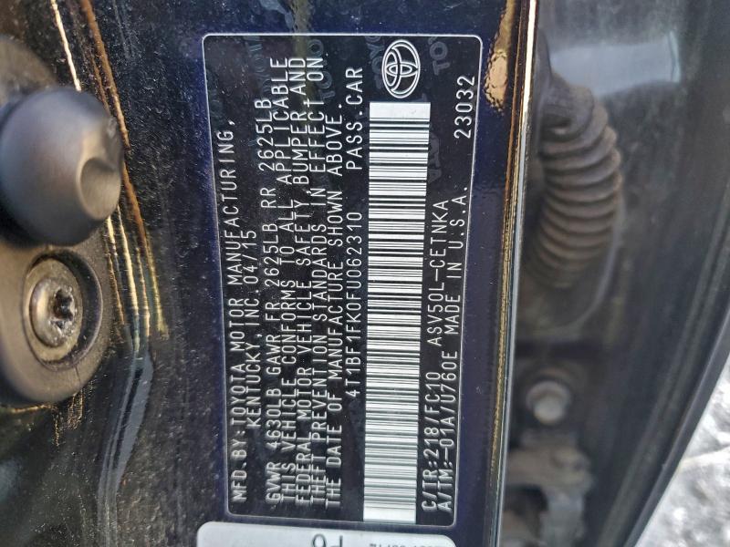 2015 Toyota Camry le