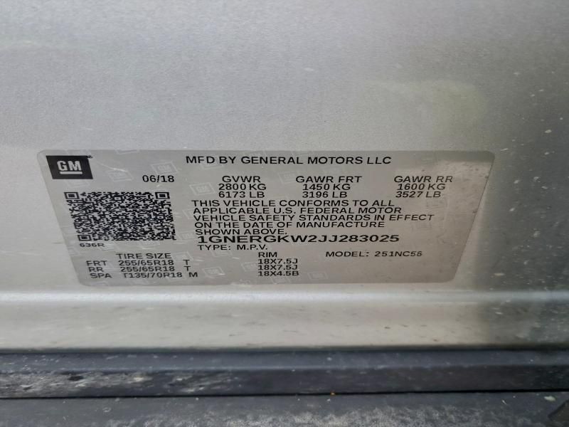 2018 Chevrolet Traverse lt