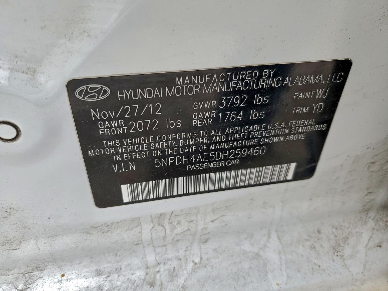2013 Hyundai Elantra gls