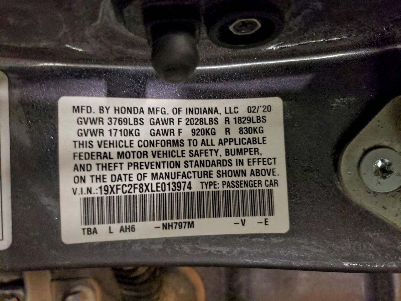 2020 Honda Civic Sport