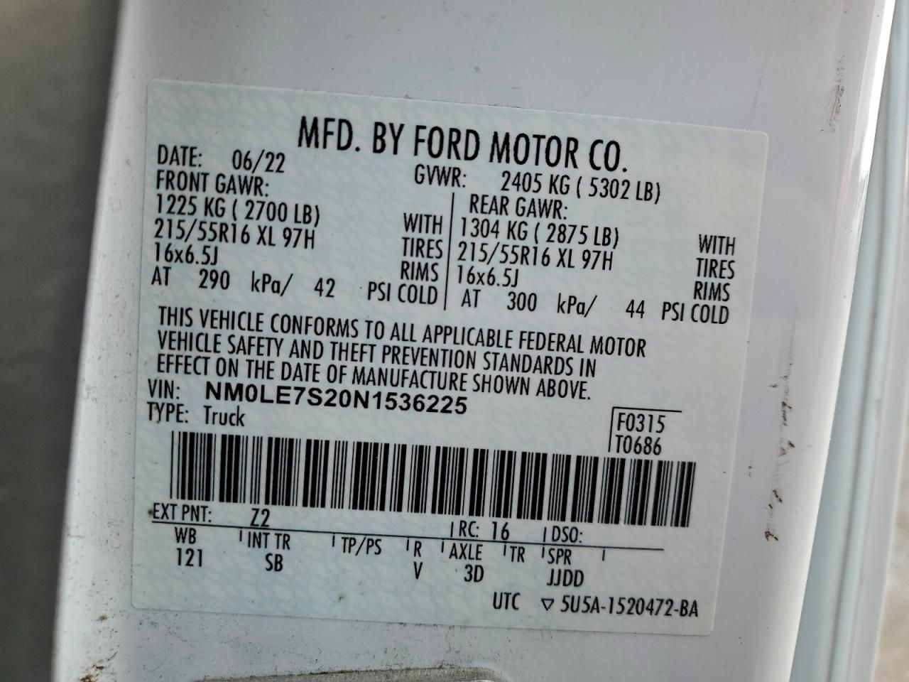 2022 Ford Transit Connect XL