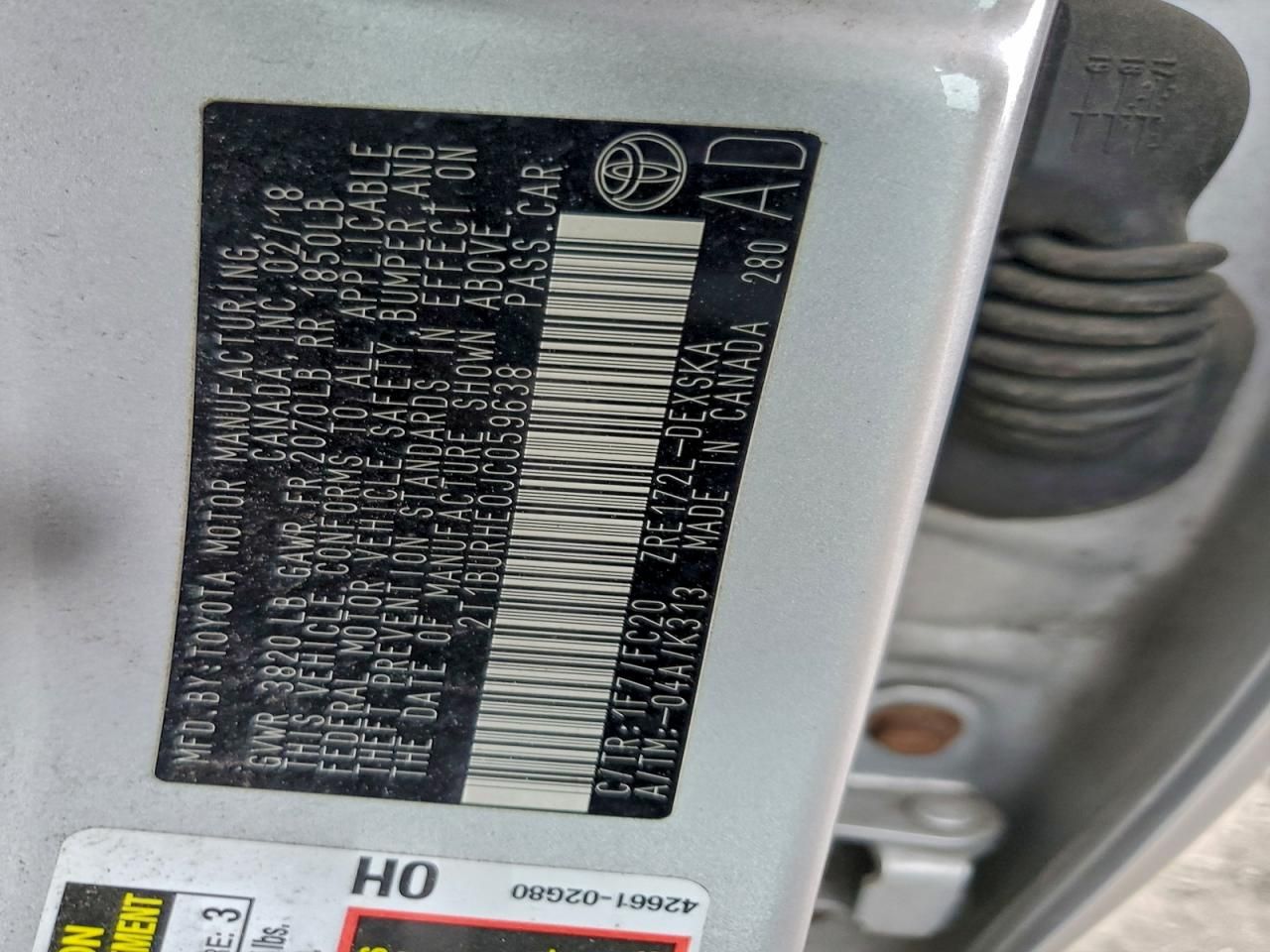 2018 Toyota Corolla l