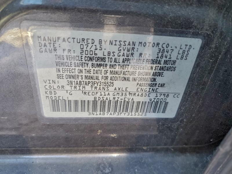 2015 Niss Sentra sr