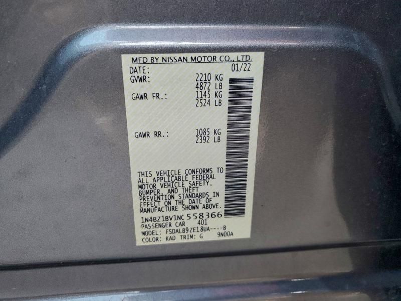 2022 Nissan Leaf s Plus