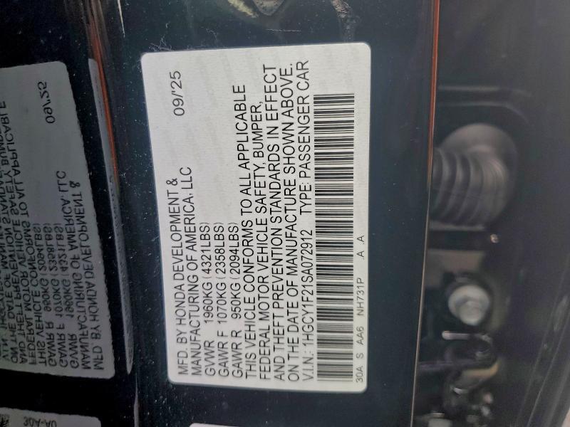 2025 Honda Accord lx