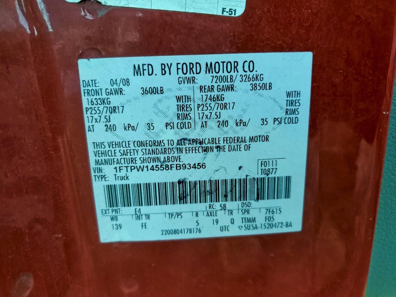 2008 Ford F150 Supercrew