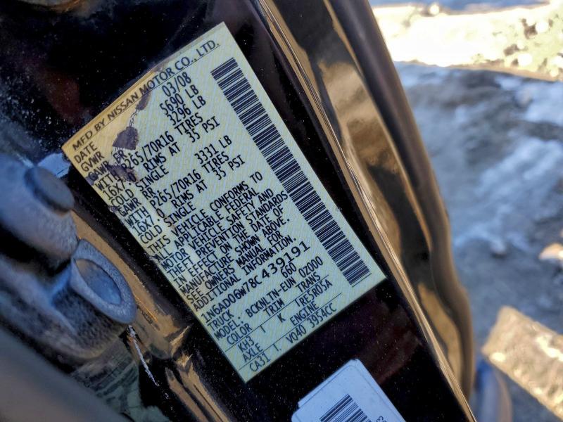 2008 Nissan Frontier King cab le