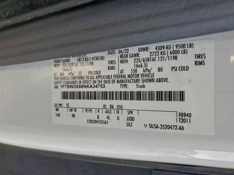 2022 Ford Transit 350 Delivery Van