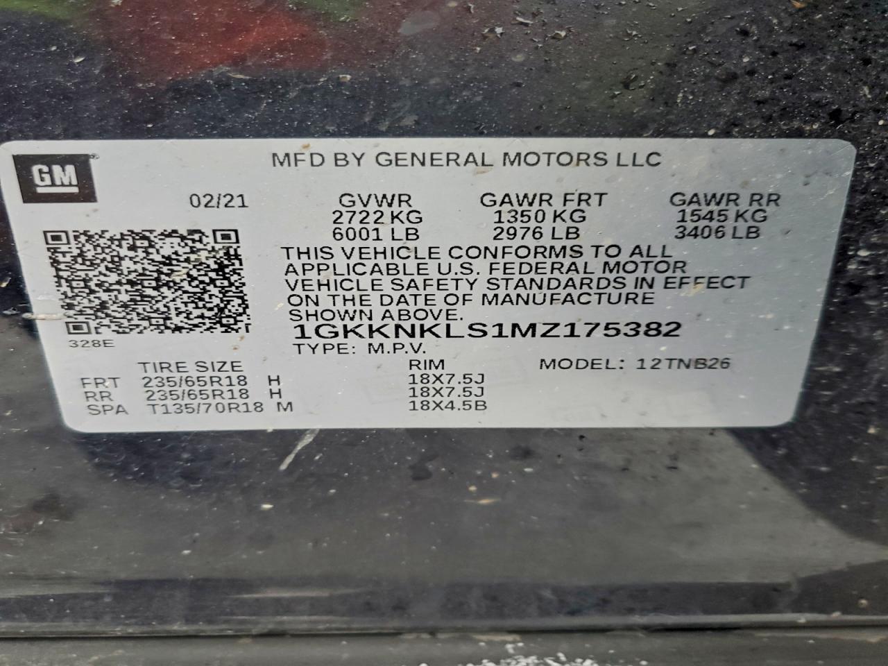 2021 GMC Acadia sle