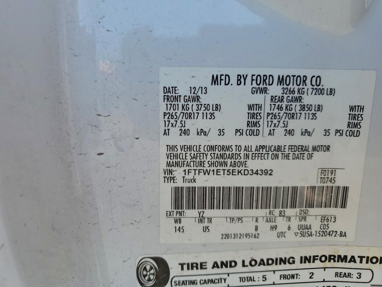 2014 Ford F150 Supercrew