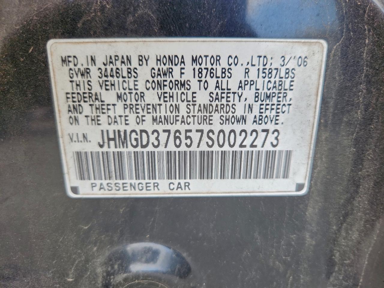 2007 Honda Fit s