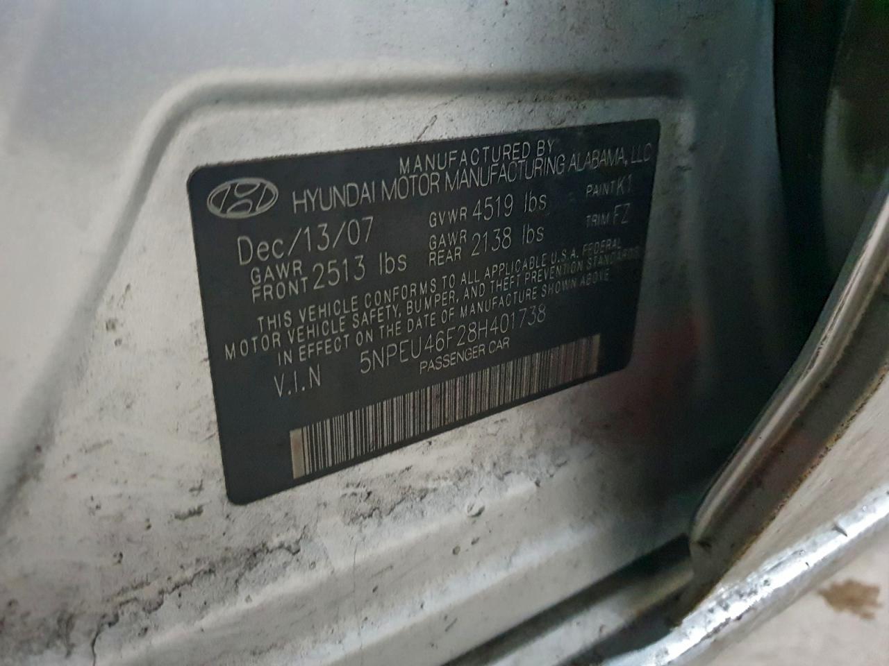 2008 Hyundai Sonata se