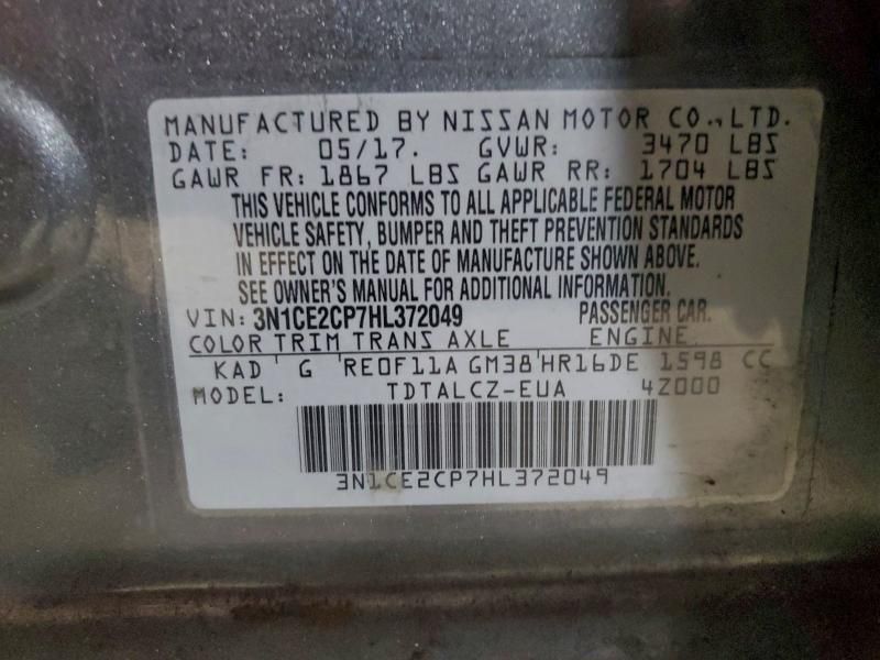 2017 Nissan Versa Note s