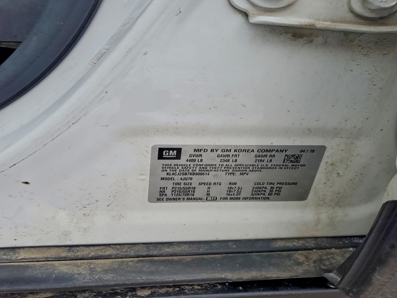 2019 Buick Encore Sport Touring