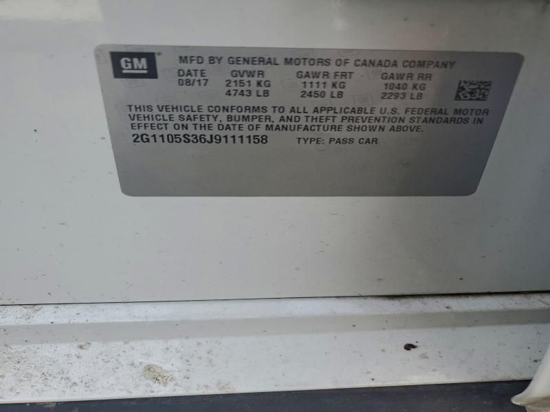 2018 Chevrolet Impala lt