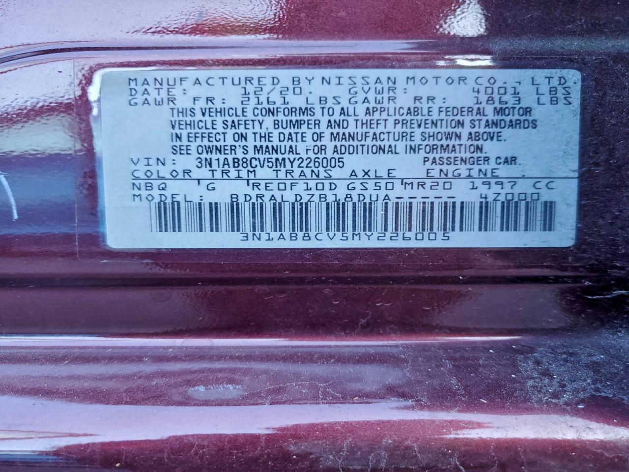 2021 Nissan Sentra sv