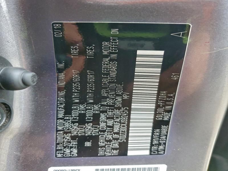 2018 Toyota Sienna l