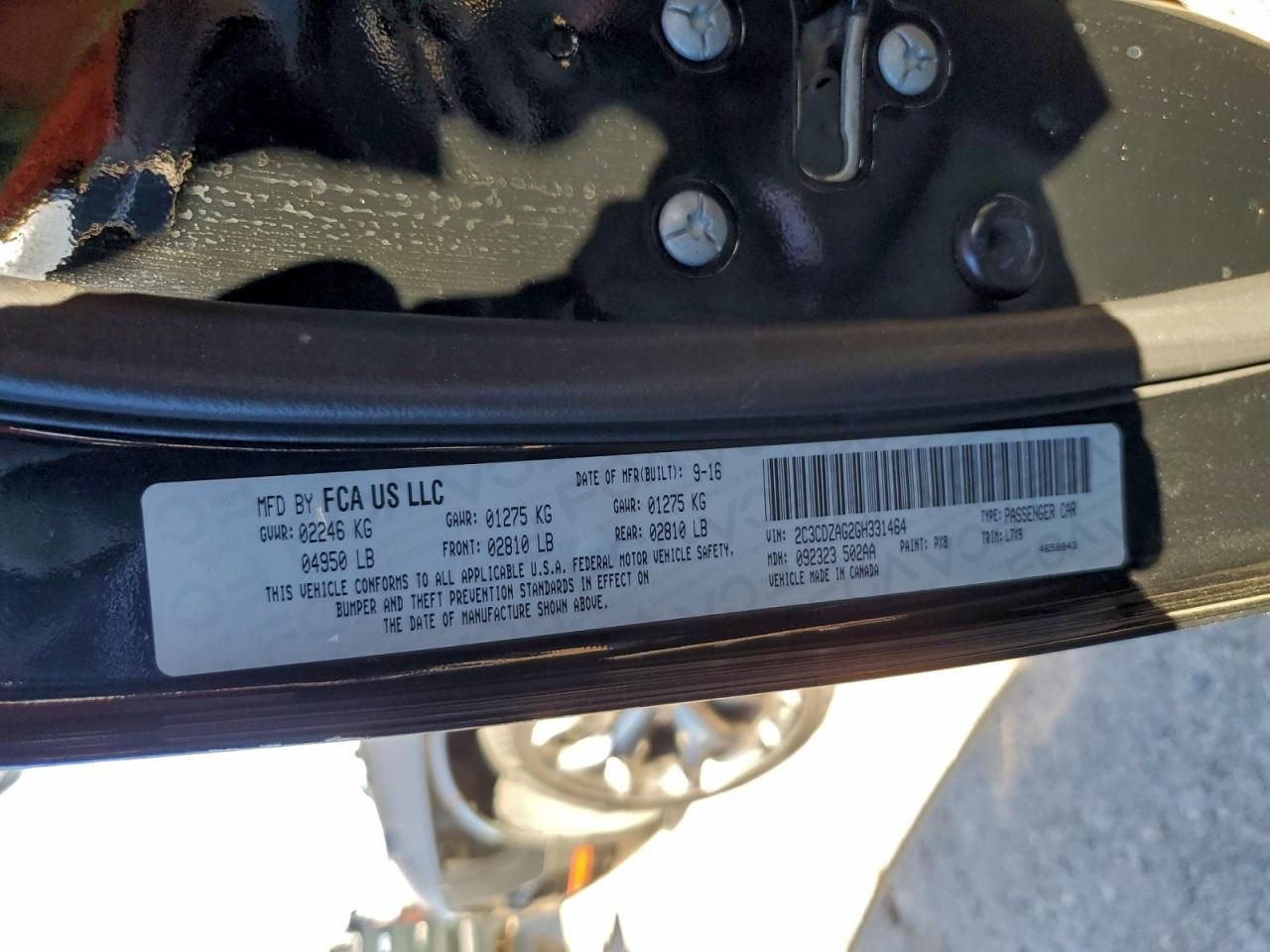 2016 Dodge Challenger sxt