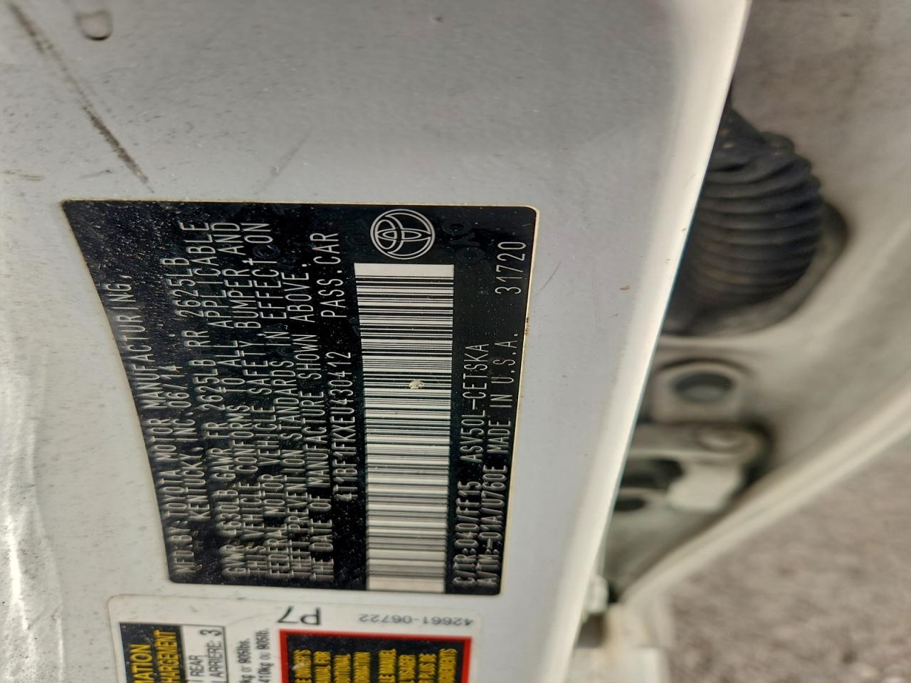 2014 Toyota Camry l