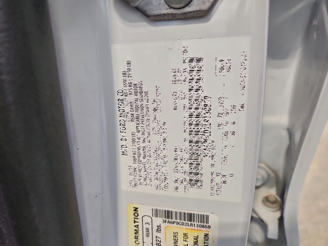 2020 Ford Fusion sel