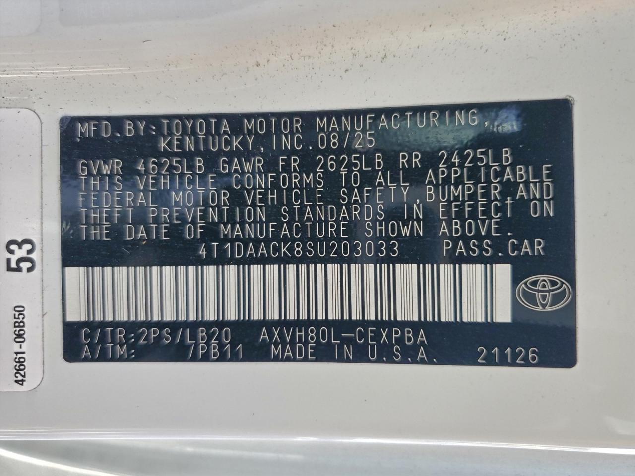 2025 Toyota Camry xse