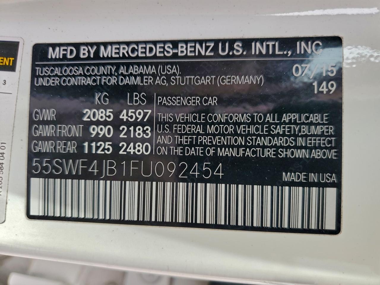 2015 Mercedes-Benz C300