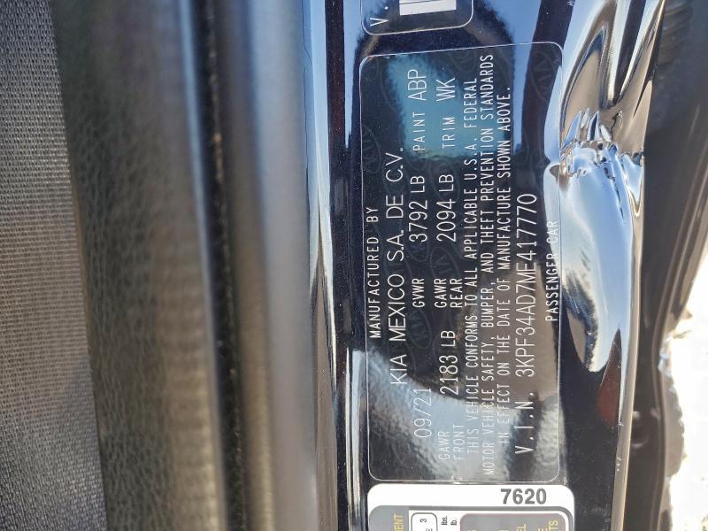 2021 KIA Forte gt Line