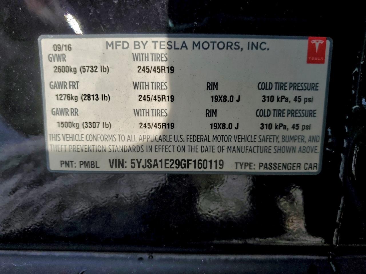 2016 Tesla Model s