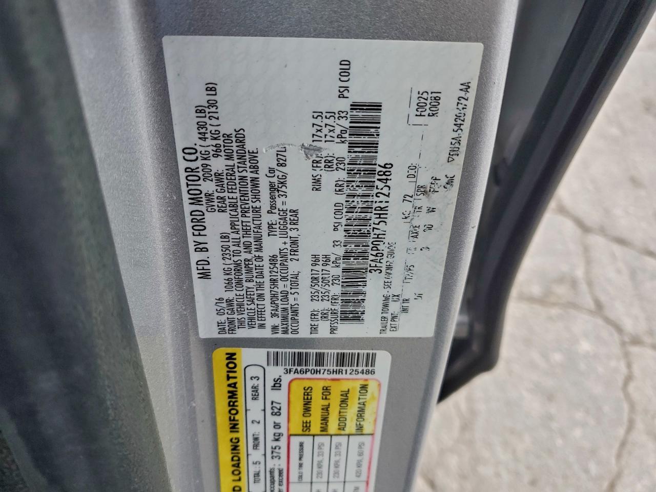2017 Ford Fusion se