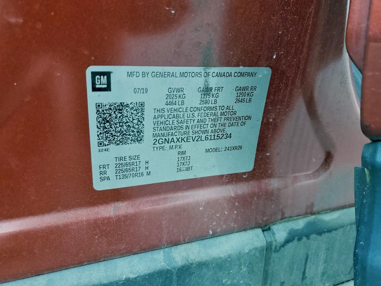 2020 Chevrolet Equinox lt