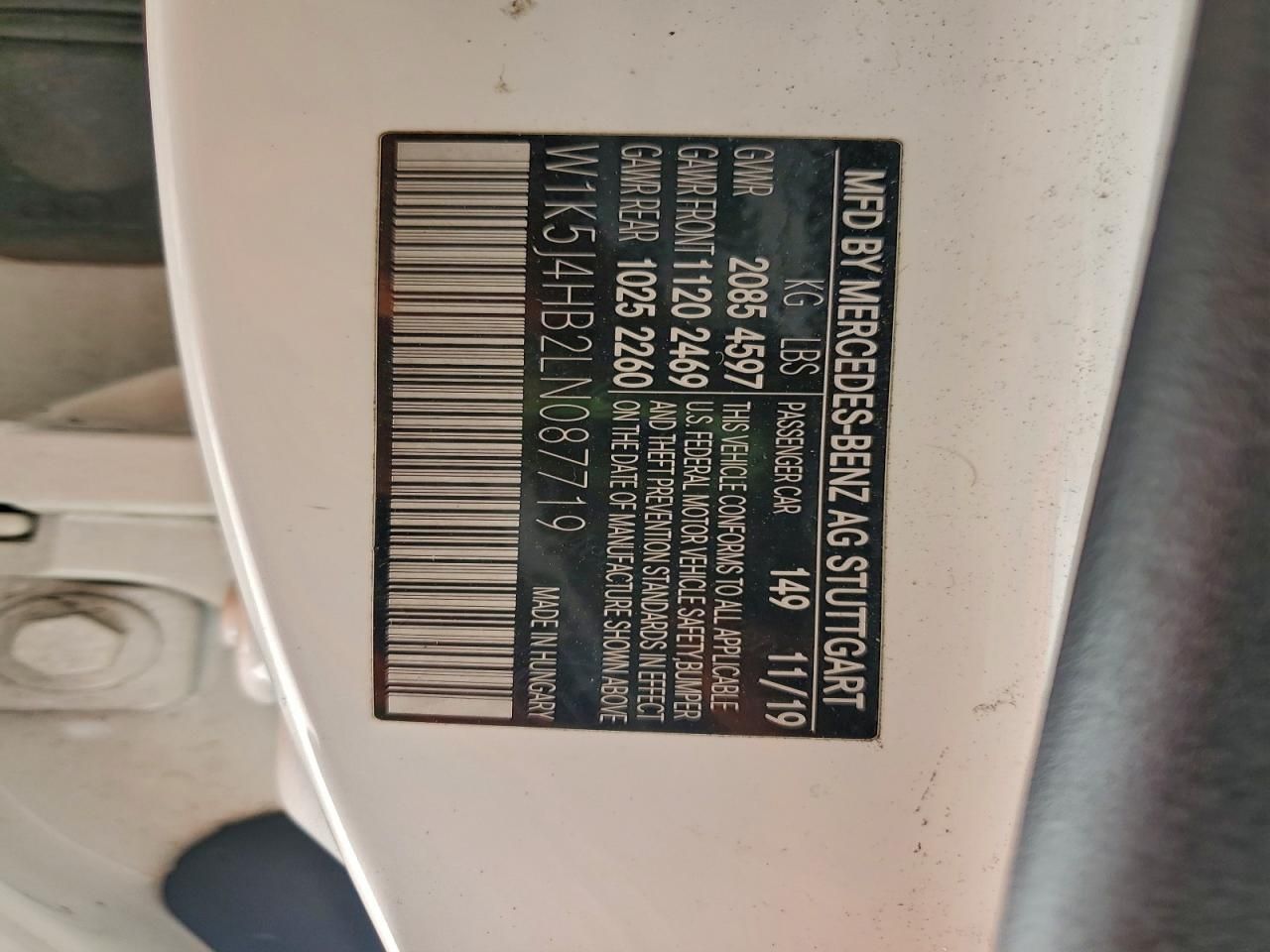 2020 Mercedes-Benz Cla 250 4matic