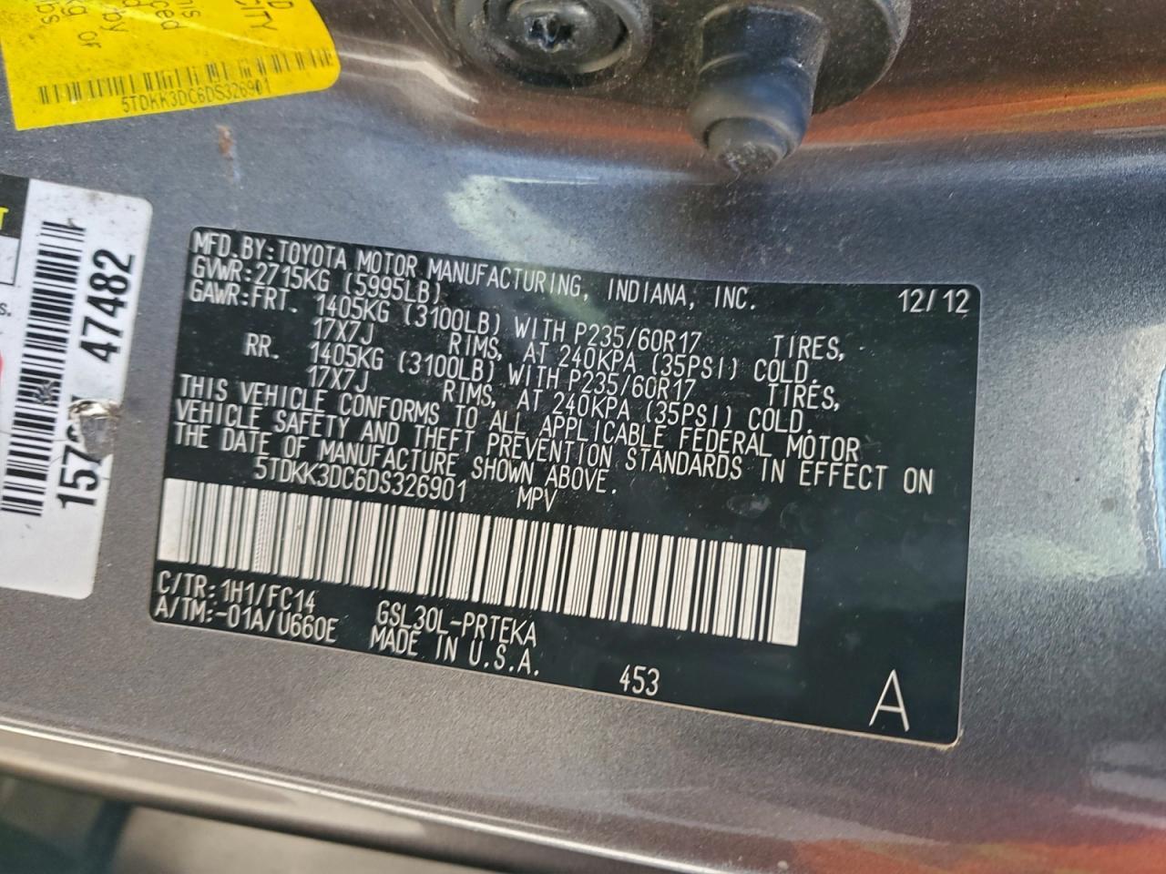 2013 Toyota Sienna le