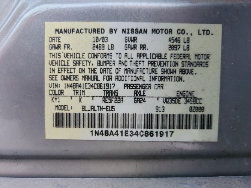 2004 Nissan Maxima se