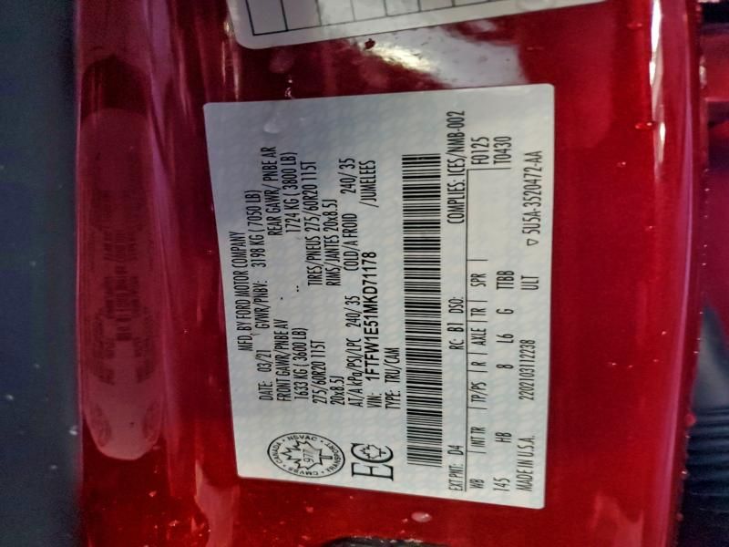 2021 Ford F150 Supercrew