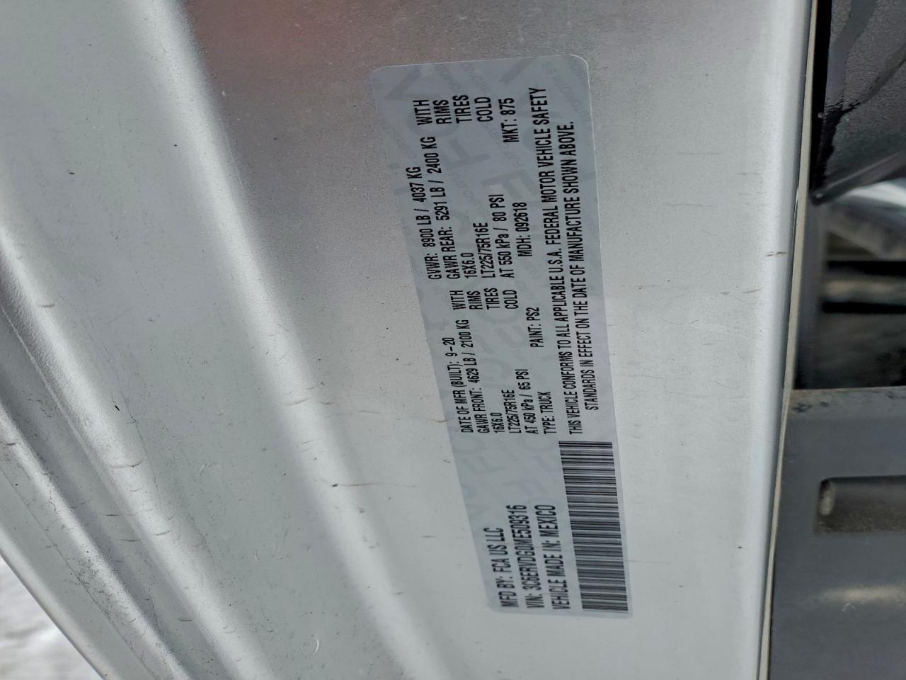 2021 Dodge Ram Promaster 2500 2500 High