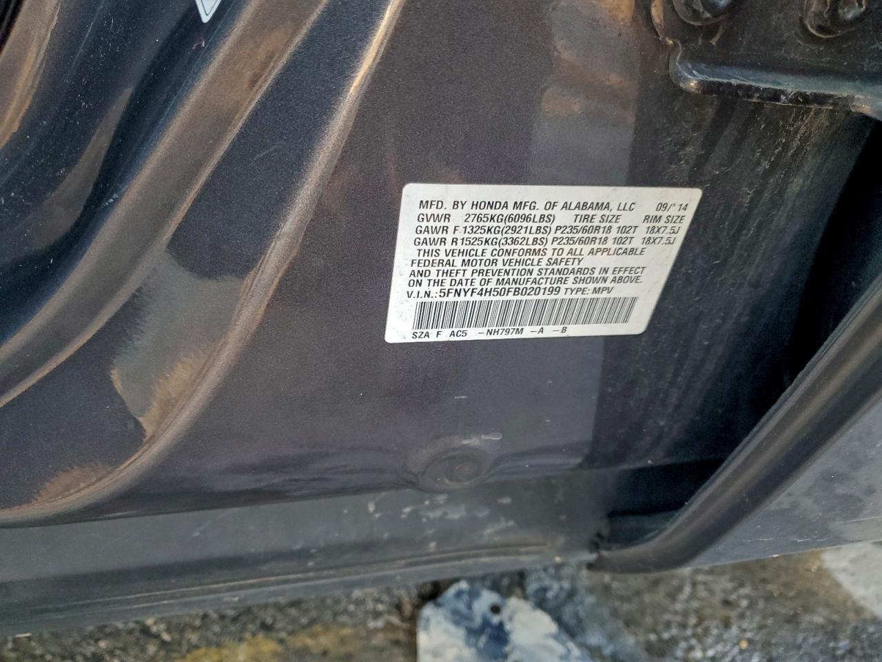 2015 Honda Pilot exl