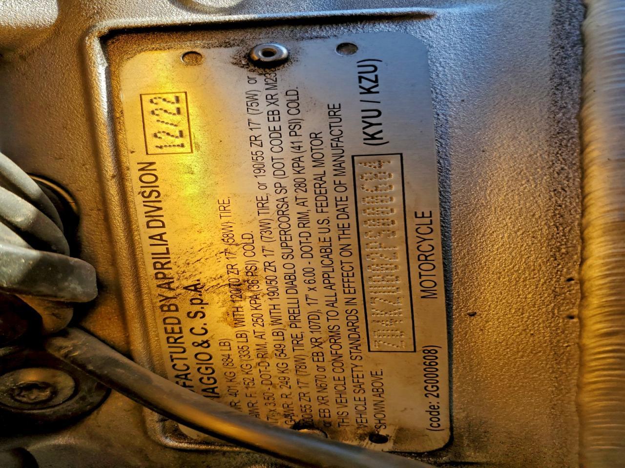 2023 Aprilia Tuono V4 1100 Factory