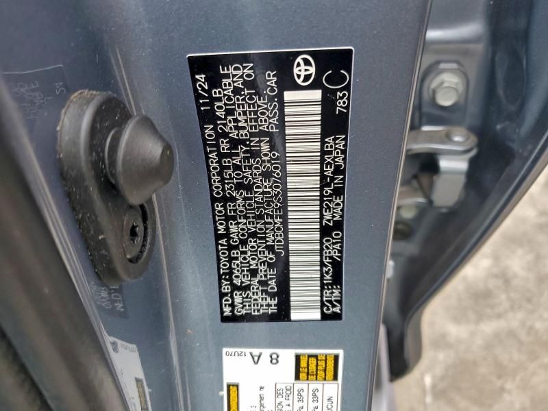 2025 Toyota Corolla le