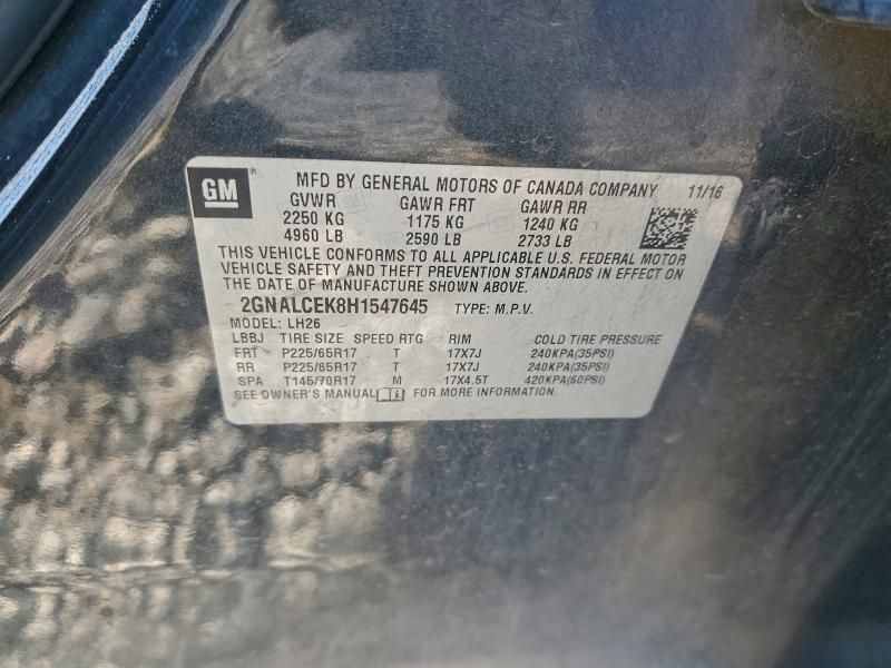 2017 Chevrolet Equinox lt