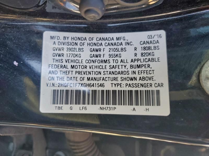 2016 Honda Civic exl